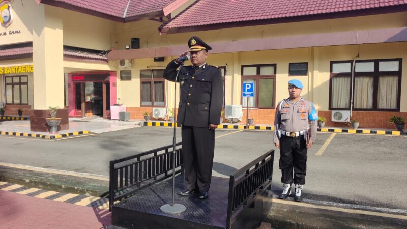 Wakapolres Bantaeng Kompol Kuswanto jadi pembina upacara hari lahir Pancasila 