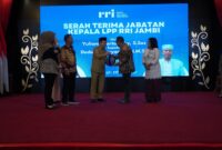 Gubernur Jambi Al Haris Saat Sertijab Kepala LPP RRI Jambi.