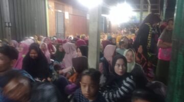 Hujan Deras Tak Surutkan Antusiasme Warga Uyem Beriring, Kampanye Paslon Nomor 1 Said Sani-Saini