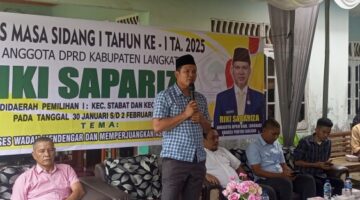 Anggota DPRD Kabupaten Langkat Fraksi Golkar Riki Sapariza Terima Aspirasi Masyarakat Kelurahan Bingai