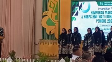 Pelantikan HMI dan Kohati Cabang Langkat Periode 2025-2026 Terpilih Ketua M.Alfi Syahrin Bersama Khairunnisa